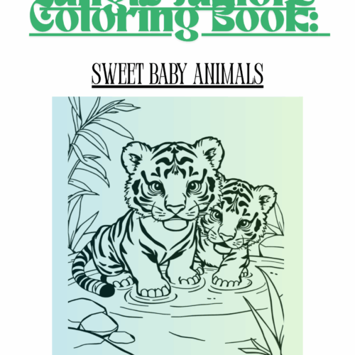 Jungle Juniors Coloring Book: Sweet Baby Animals Paperback
